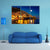 Night View Of Amalfi Cityscape Canvas Wall Art-5 Pop-Gallery Wrap-47" x 32"-Tiaracle