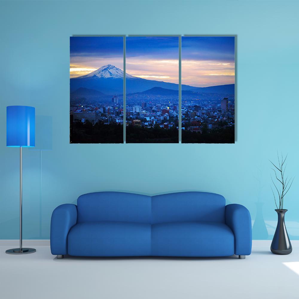 Popocatépetl Volcano Mexico Canvas Wall Art-3 Horizontal-Gallery Wrap-37" x 24"-Tiaracle