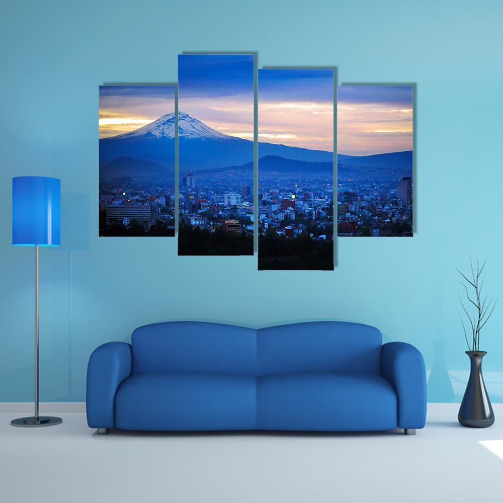 Popocatépetl Volcano Mexico Canvas Wall Art-4 Pop-Gallery Wrap-50" x 32"-Tiaracle