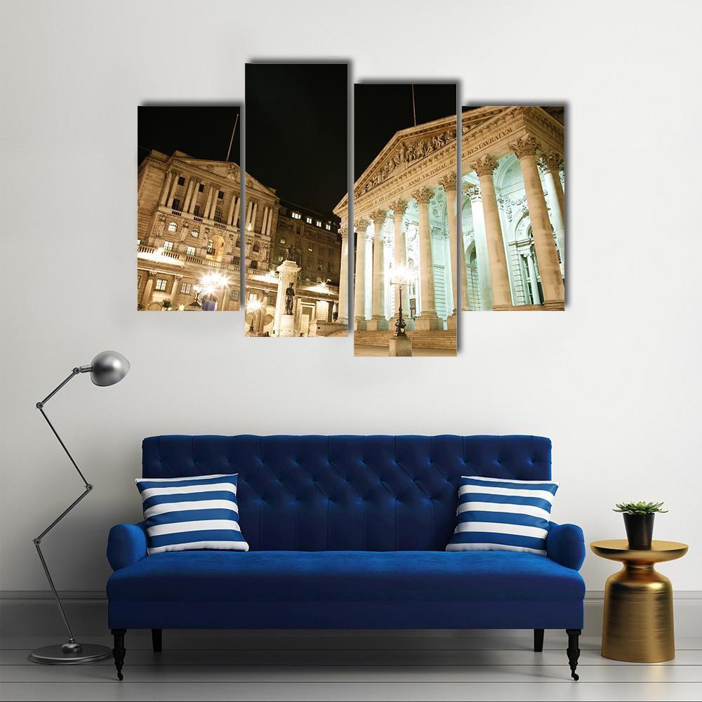 Royal Stock Exchange UK Canvas Wall Art-4 Pop-Gallery Wrap-50" x 32"-Tiaracle