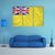 Waving Niue Flag Canvas Wall Art-3 Horizontal-Gallery Wrap-37" x 24"-Tiaracle