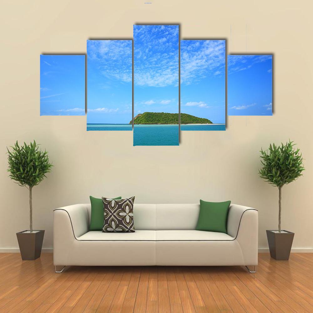 Nang Yuan Island Canvas Wall Art-5 Star-Gallery Wrap-62" x 32"-Tiaracle