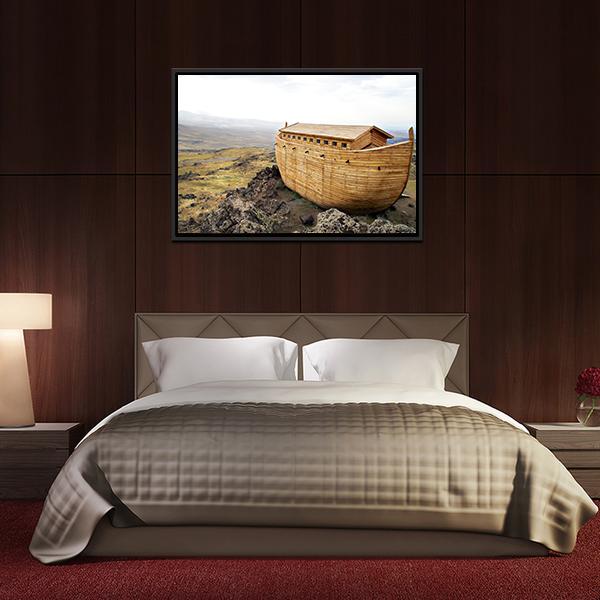 Noah's Ark Model Canvas Wall Art-5 Horizontal-Gallery Wrap-22" x 12"-Tiaracle