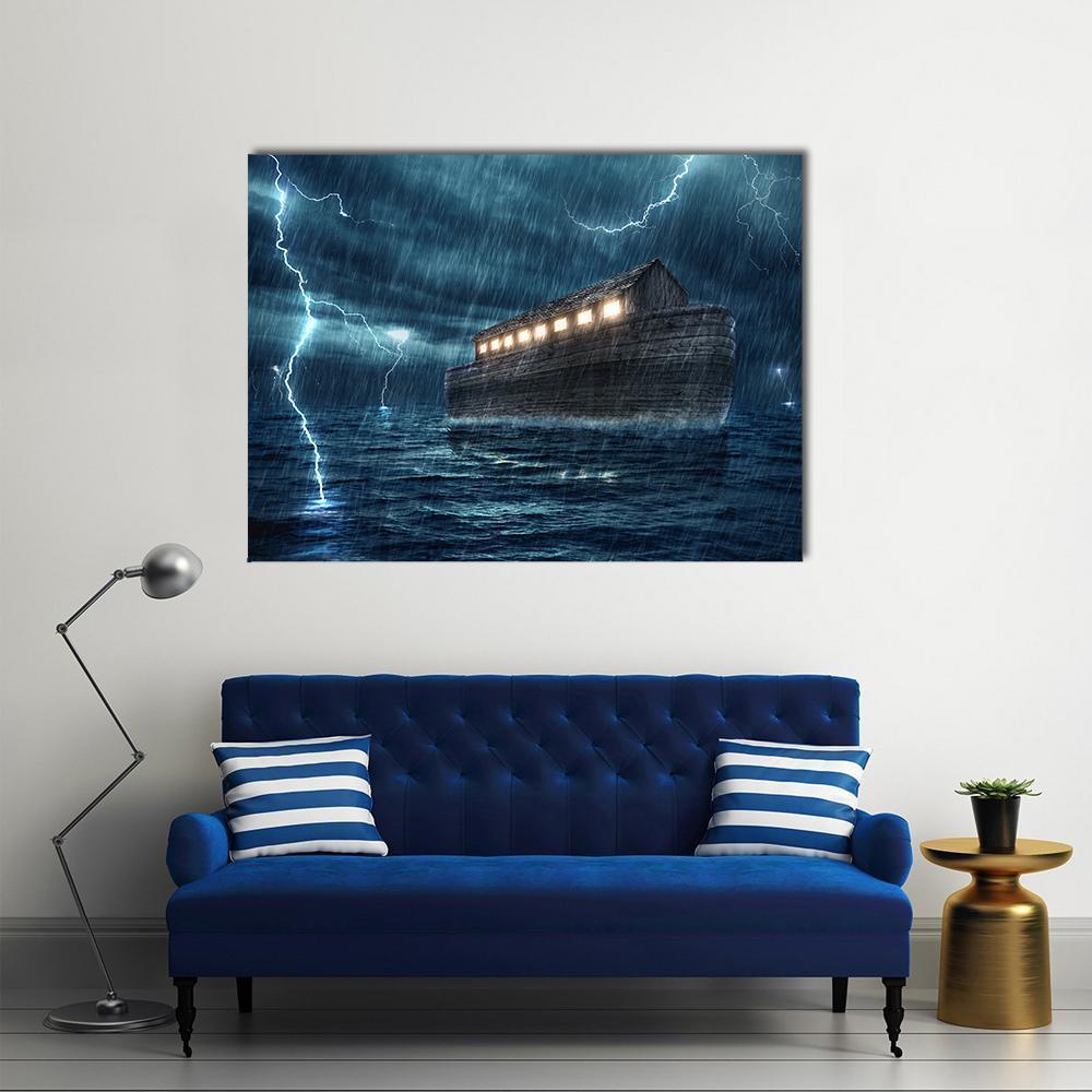 Noah's Ark Canvas Wall Art-1 Piece-Gallery Wrap-36" x 24"-Tiaracle