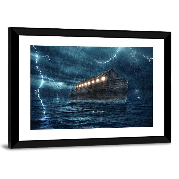 Noah's Ark Panoramic Canvas Wall Art-1 Piece-36" x 12"-Tiaracle