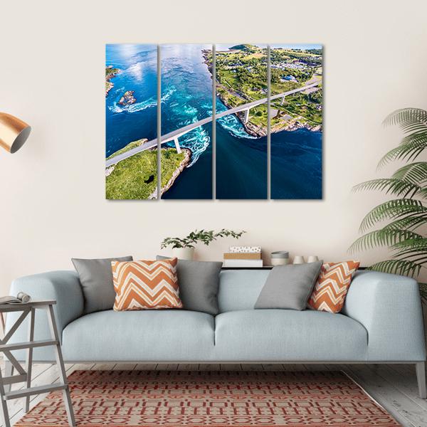 Nordland In Norway Canvas Wall Art-4 Horizontal-Gallery Wrap-34" x 24"-Tiaracle