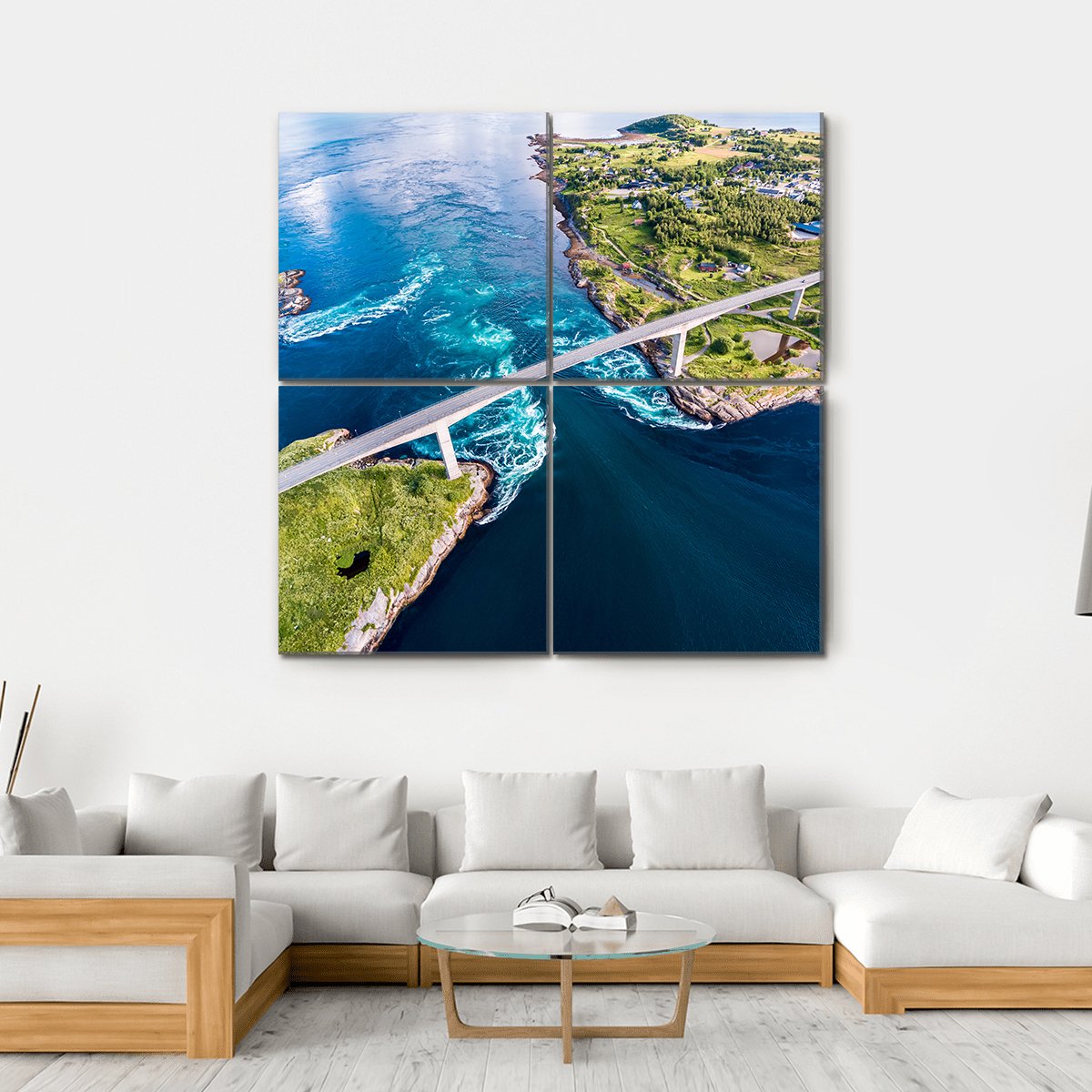 Nordland In Norway Canvas Wall Art-4 Square-Gallery Wrap-17" x 17"-Tiaracle