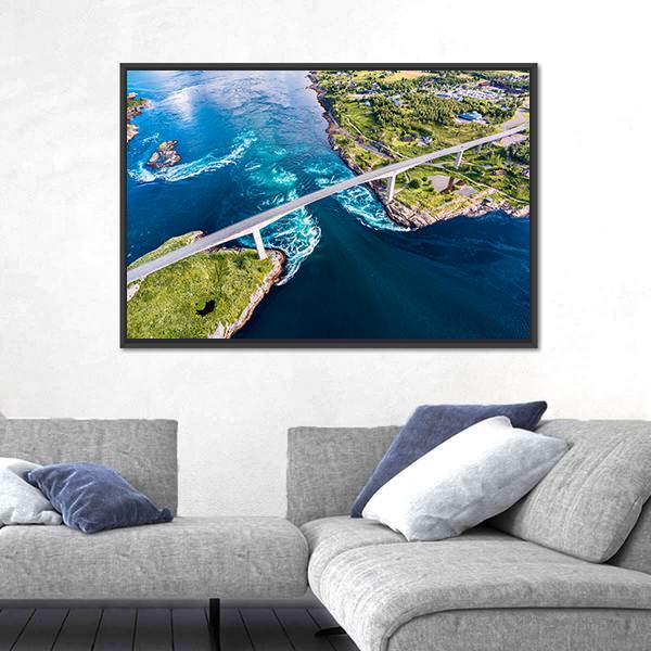 Nordland In Norway Panoramic Canvas Wall Art-1 Piece-36" x 12"-Tiaracle