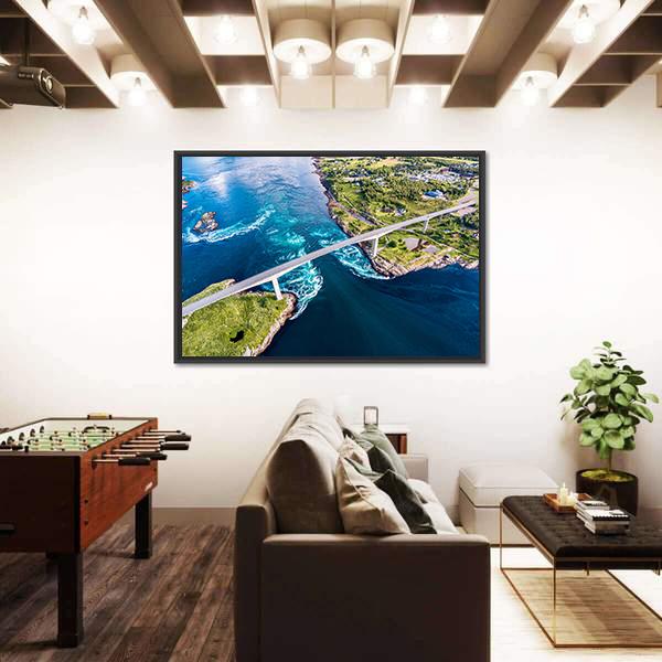 Nordland In Norway Panoramic Canvas Wall Art-1 Piece-36" x 12"-Tiaracle