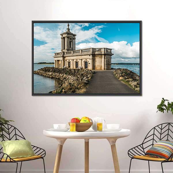 Normanton Church Canvas Wall Art-1 Piece-Floating Frame-24" x 16"-Tiaracle