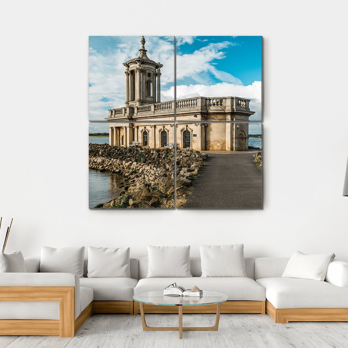 Normanton Church Canvas Wall Art-4 Square-Gallery Wrap-17" x 17"-Tiaracle