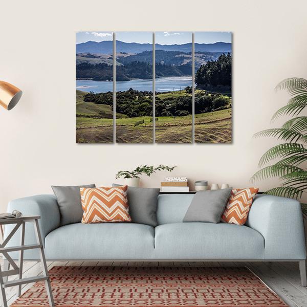 North Island Canvas Wall Art-4 Horizontal-Gallery Wrap-34" x 24"-Tiaracle