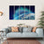 Northern Lights Over Planet Earth Canvas Wall Art-5 Horizontal-Gallery Wrap-22" x 12"-Tiaracle