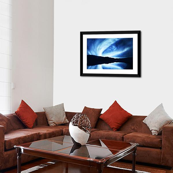 Northern Lights Aurora Canvas Wall Art-5 Horizontal-Gallery Wrap-22" x 12"-Tiaracle