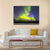 Northern Lights Over Snowscape Canvas Wall Art-1 Piece-Gallery Wrap-48" x 32"-Tiaracle