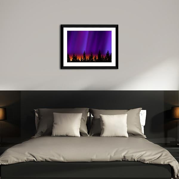 Northern Lights Panoramic Canvas Wall Art-1 Piece-36" x 12"-Tiaracle
