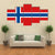 Norway Flag Canvas Wall Art-4 Pop-Gallery Wrap-50" x 32"-Tiaracle