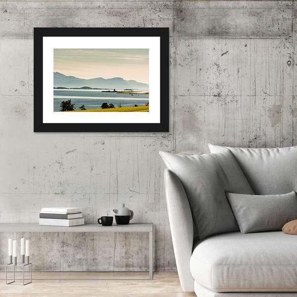 Norway Landscape At Summer Canvas Wall Art-3 Horizontal-Gallery Wrap-25" x 16"-Tiaracle