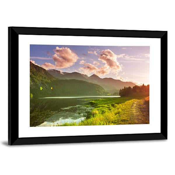 Norway Landscapes Canvas Wall Art-3 Horizontal-Gallery Wrap-25" x 16"-Tiaracle