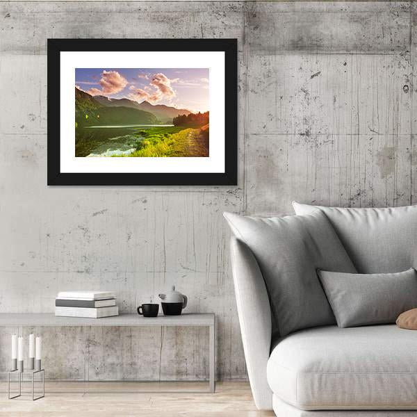Norway Landscapes Canvas Wall Art-3 Horizontal-Gallery Wrap-25" x 16"-Tiaracle