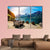 Bench Near Lake Canvas Wall Art-3 Horizontal-Gallery Wrap-37" x 24"-Tiaracle