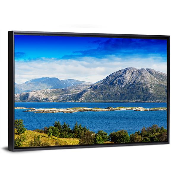 Norway Northern Islands Landscape Canvas Wall Art-3 Horizontal-Gallery Wrap-25" x 16"-Tiaracle