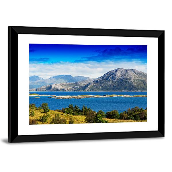 Norway Northern Islands Landscape Canvas Wall Art-3 Horizontal-Gallery Wrap-25" x 16"-Tiaracle