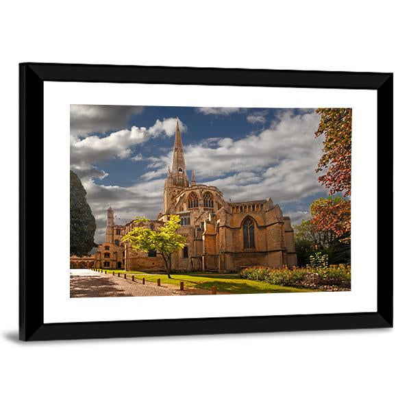 Norwich Cathedral Canvas Wall Art-3 Horizontal-Gallery Wrap-25" x 16"-Tiaracle