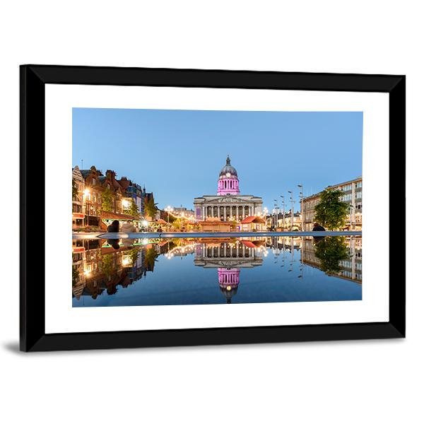 Nottingham Council House Canvas Wall Art-3 Horizontal-Gallery Wrap-25" x 16"-Tiaracle