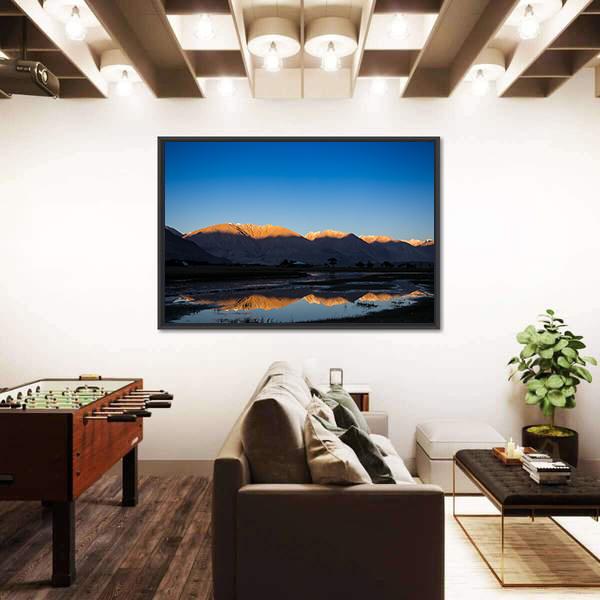 Nubra River In Nubra Valley Canvas Wall Art-3 Horizontal-Gallery Wrap-25" x 16"-Tiaracle