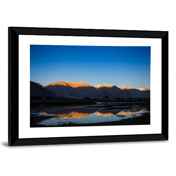 Nubra River In Nubra Valley Canvas Wall Art-3 Horizontal-Gallery Wrap-25" x 16"-Tiaracle