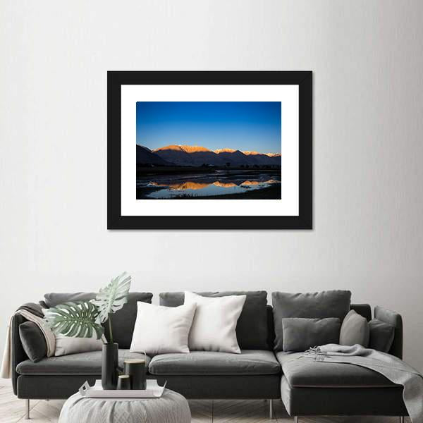 Nubra River In Nubra Valley Canvas Wall Art-3 Horizontal-Gallery Wrap-25" x 16"-Tiaracle