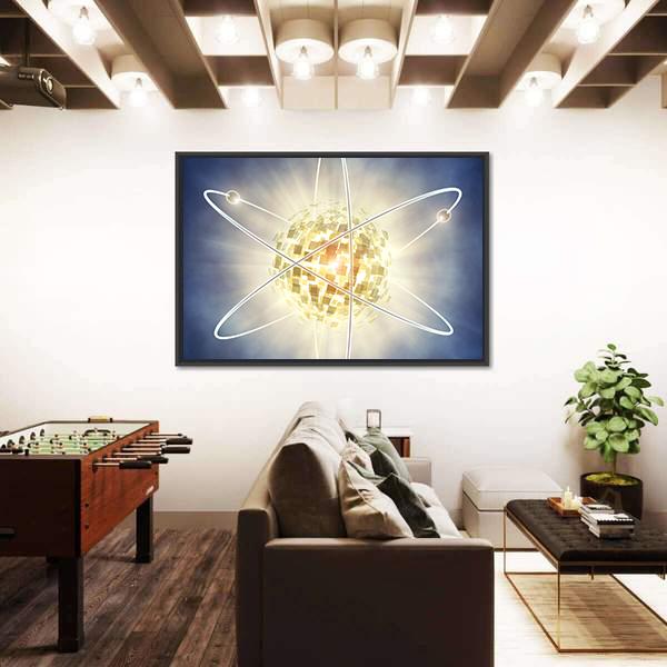 Nuclear Fission Concept Canvas Wall Art-3 Horizontal-Gallery Wrap-25" x 16"-Tiaracle