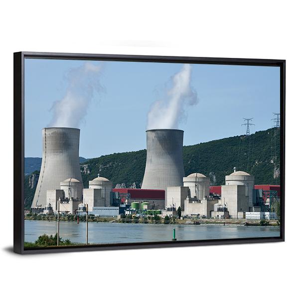 Nuclear Power Plant Canvas Wall Art-3 Horizontal-Gallery Wrap-25" x 16"-Tiaracle