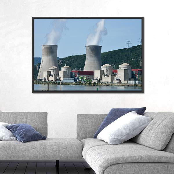 Nuclear Power Plant Canvas Wall Art-3 Horizontal-Gallery Wrap-25" x 16"-Tiaracle