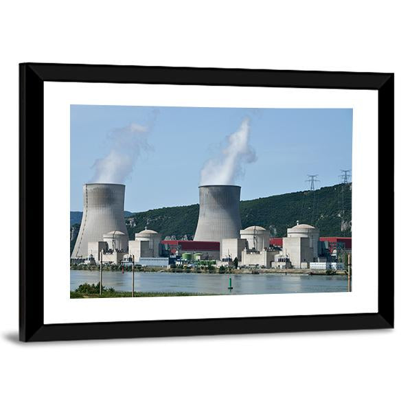 Nuclear Power Plant Canvas Wall Art-3 Horizontal-Gallery Wrap-25" x 16"-Tiaracle