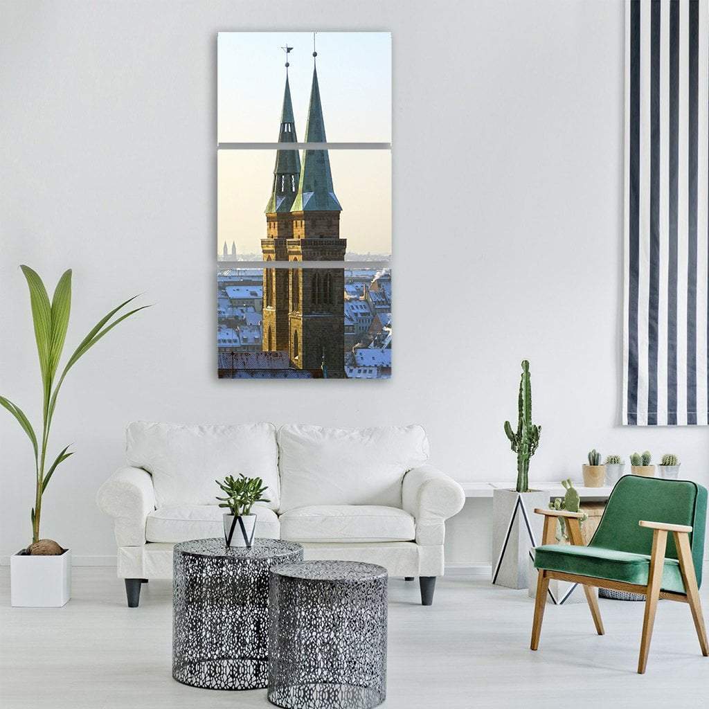 Nuremberg City Germany Vertical Canvas Wall Art-3 Vertical-Gallery Wrap-12" x 25"-Tiaracle