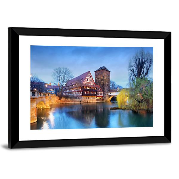 Nuremberg Town Germany Panoramic Canvas Wall Art-1 Piece-36" x 12"-Tiaracle