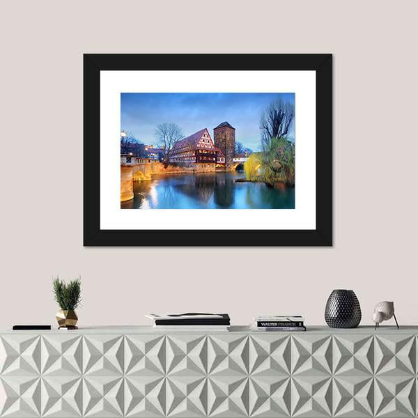 Nuremberg Town Germany Panoramic Canvas Wall Art-1 Piece-36" x 12"-Tiaracle