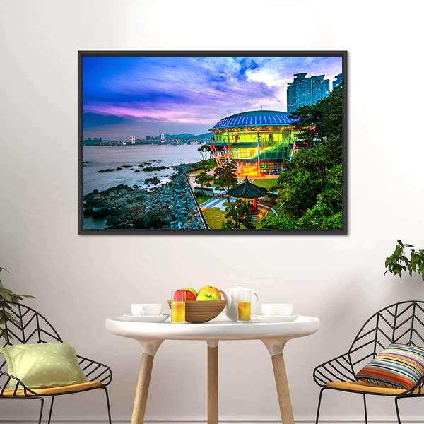 Nurimaru APEC House Canvas Wall Art-1 Piece-Floating Frame-24" x 16"-Tiaracle