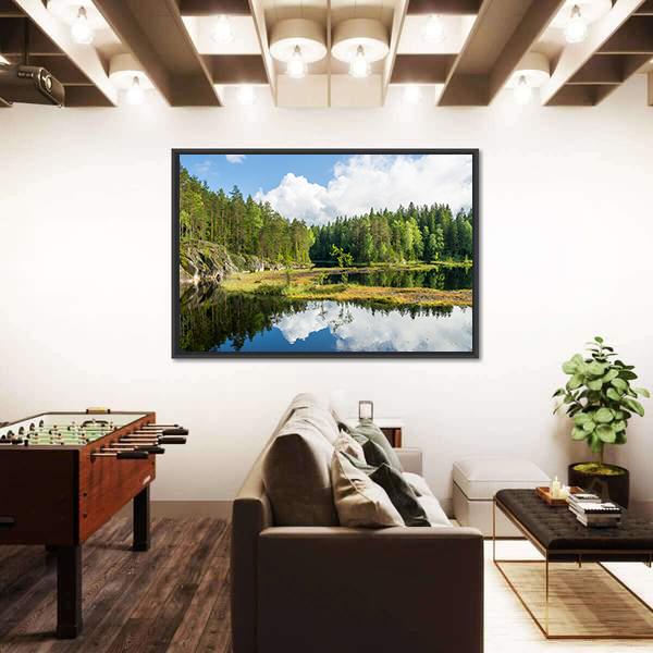 Nuuksio National Park Finland Canvas Wall Art-3 Horizontal-Gallery Wrap-25" x 16"-Tiaracle