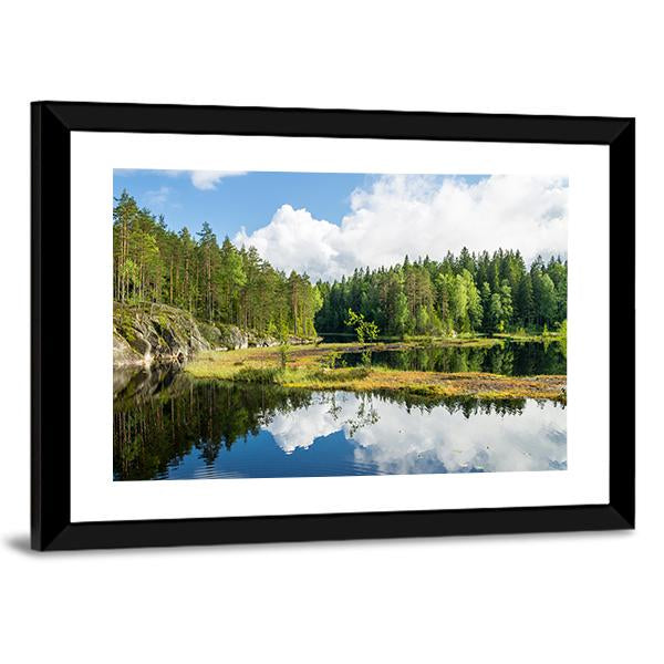 Nuuksio National Park Finland Canvas Wall Art-3 Horizontal-Gallery Wrap-25" x 16"-Tiaracle