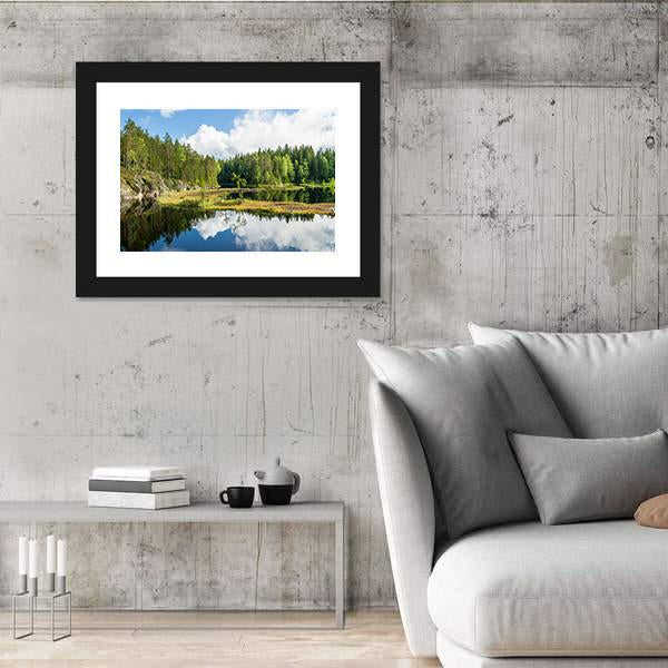 Nuuksio National Park Finland Canvas Wall Art-3 Horizontal-Gallery Wrap-25" x 16"-Tiaracle