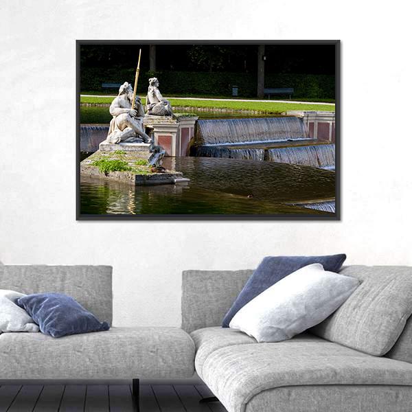 Nymphenburg In Germany Canvas Wall Art-3 Horizontal-Gallery Wrap-25" x 16"-Tiaracle