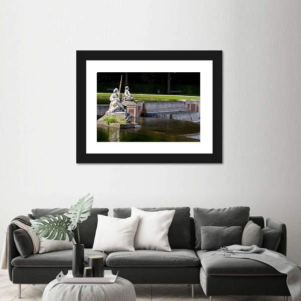 Nymphenburg In Germany Canvas Wall Art-3 Horizontal-Gallery Wrap-25" x 16"-Tiaracle
