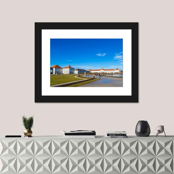 Nymphenburg Palace Canvas Wall Art-1 Piece-Framed Print-20" x 16"-Tiaracle