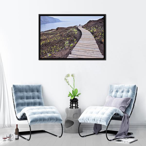Ocean Coast's View Canvas Wall Art-3 Horizontal-Gallery Wrap-25" x 16"-Tiaracle