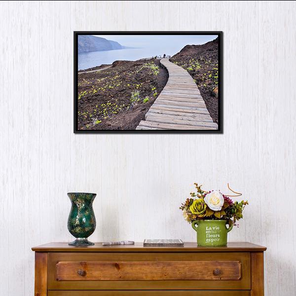 Ocean Coast's View Canvas Wall Art-3 Horizontal-Gallery Wrap-25" x 16"-Tiaracle