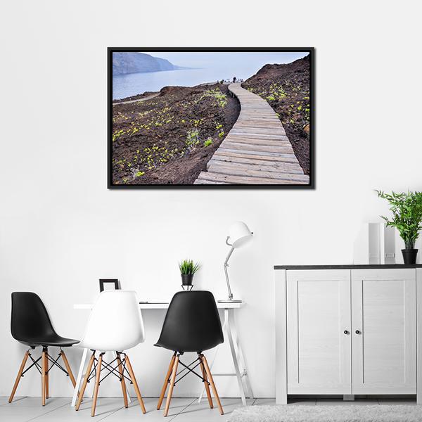 Ocean Coast's View Canvas Wall Art-3 Horizontal-Gallery Wrap-25" x 16"-Tiaracle