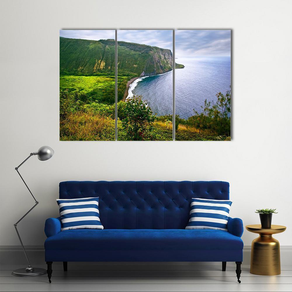 Ocean On Big Island Canvas Wall Art-3 Horizontal-Gallery Wrap-37&quot; x 24&quot;-Tiaracle